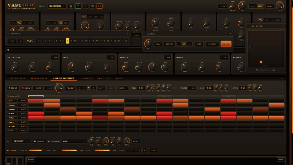 Vast Websynth Drum Computer