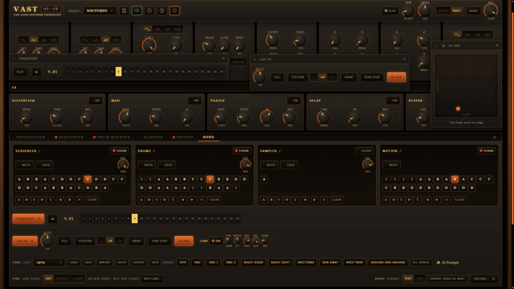 Vast Websynth Song Arrangements